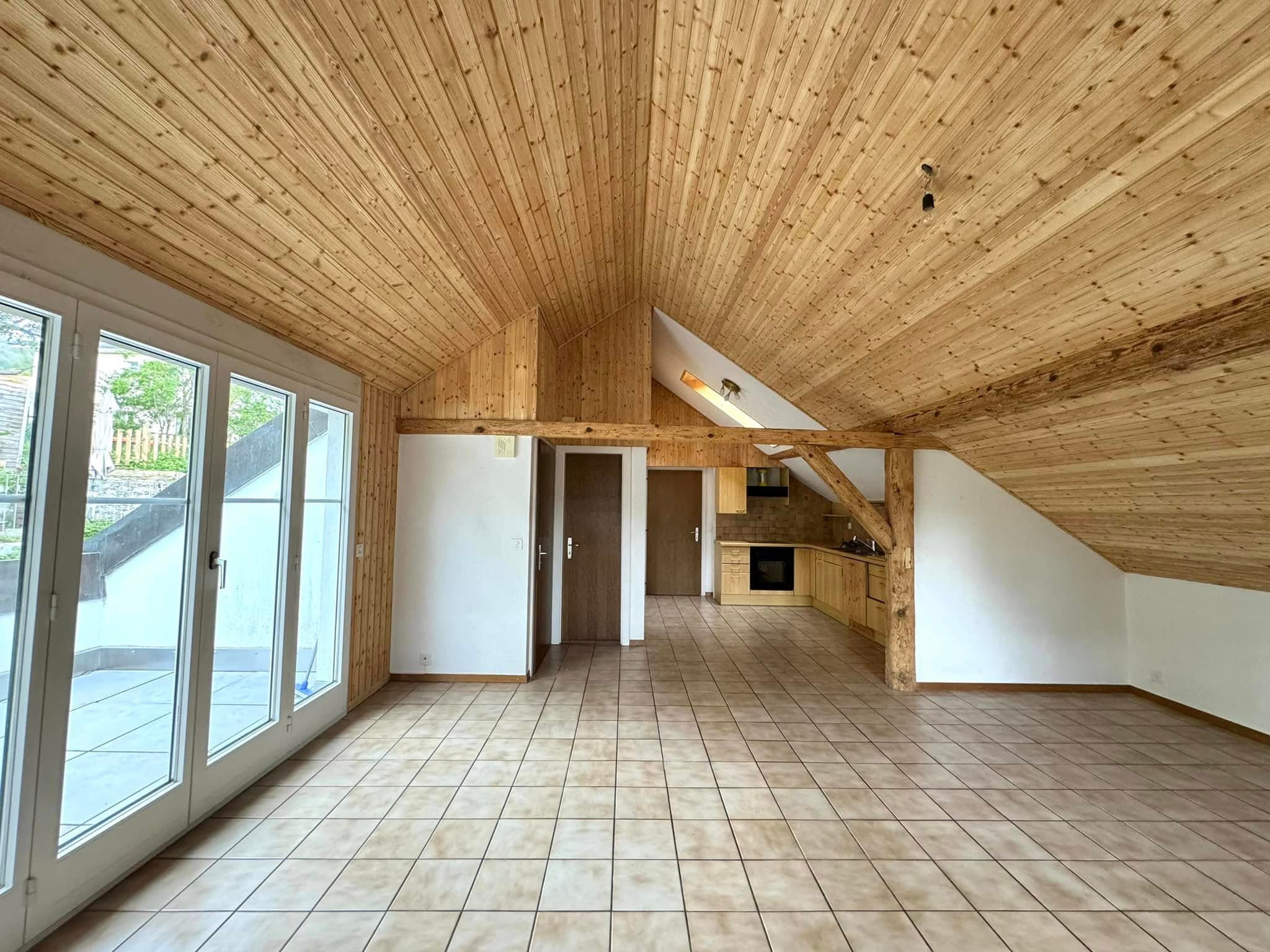 Interieur de toit apres traitement par DST Decap