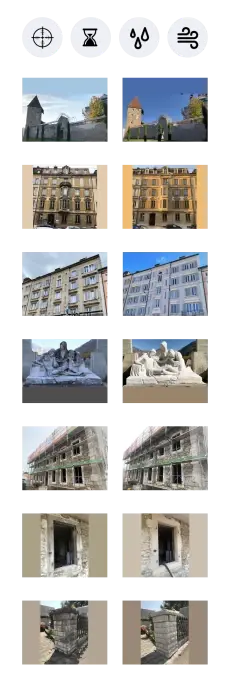 Sablage et gommage de la pierre