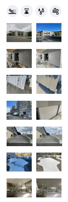 Sablage et gommage du béton